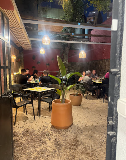 Terraza de noche